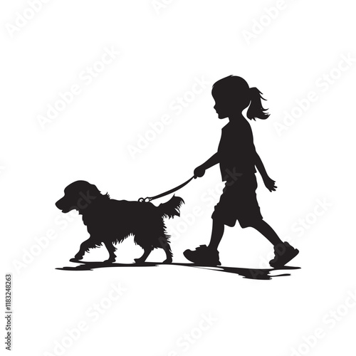 child and dog