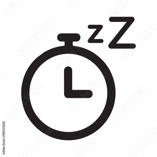 clock with the letters 'Z' and 'L' on it, indicating it is time for sleep