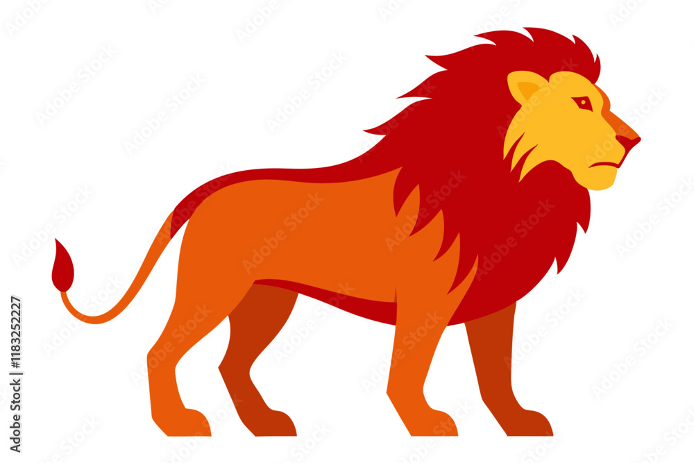 Lion Vector Art - Powerful and Regal Animal Design Lion Vector Art - Powerful and Regal Animal Design