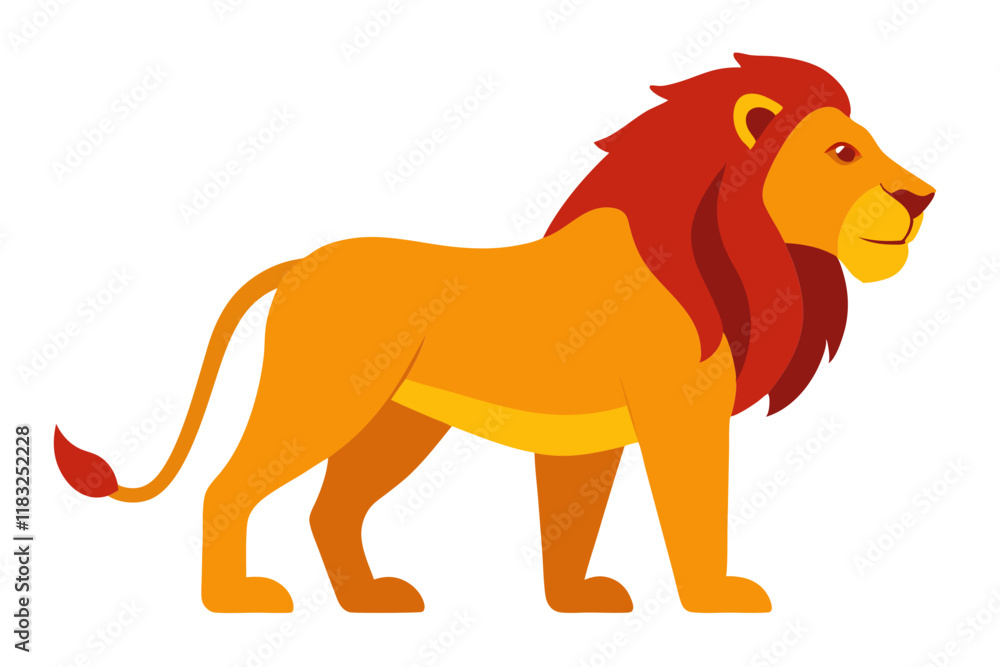 Lion Vector Art - Powerful and Regal Animal Design Lion Vector Art - Powerful and Regal Animal Design