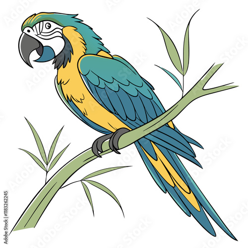 Exotic Tropical Parrot