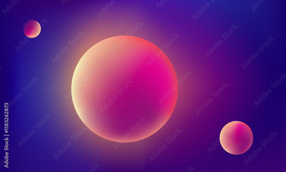 Abstract Sphere Gradient in Red and Purple with a Glowing Light Effect Abstract Sphere Gradient in Red and Purple with a Glowing Light Effect