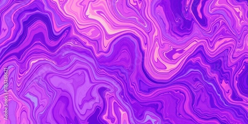 Abstract Swirling Purple and Pink Liquid Marble Texture Background