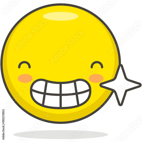 smiley face with a smile