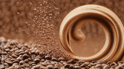 Coffee Swirl: A mesmerizing...