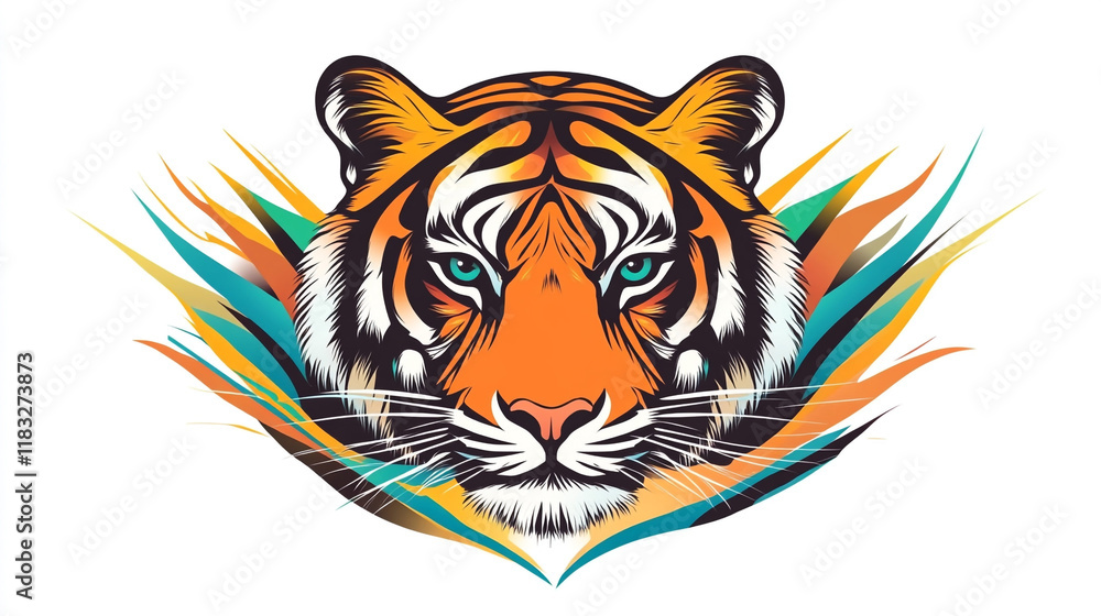 Exquisitely Detailed Tiger Head Vector Illustration – Perfect for T-Shirts, Merchandise, and Print-On-Demand (POD) Products Exquisitely Detailed Tiger Head Vector Illustration – Perfect for T-Shirts, Merchandise, and Print-On-Demand (POD) Products