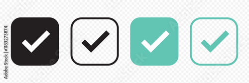 Free Download check mark icon vector. symbol ,sign, yes, right - GFXLoad