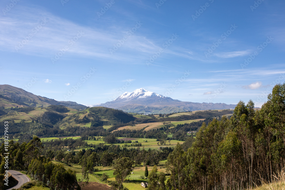 Fototapeta premium Mount Cayambe, Ecuador. 