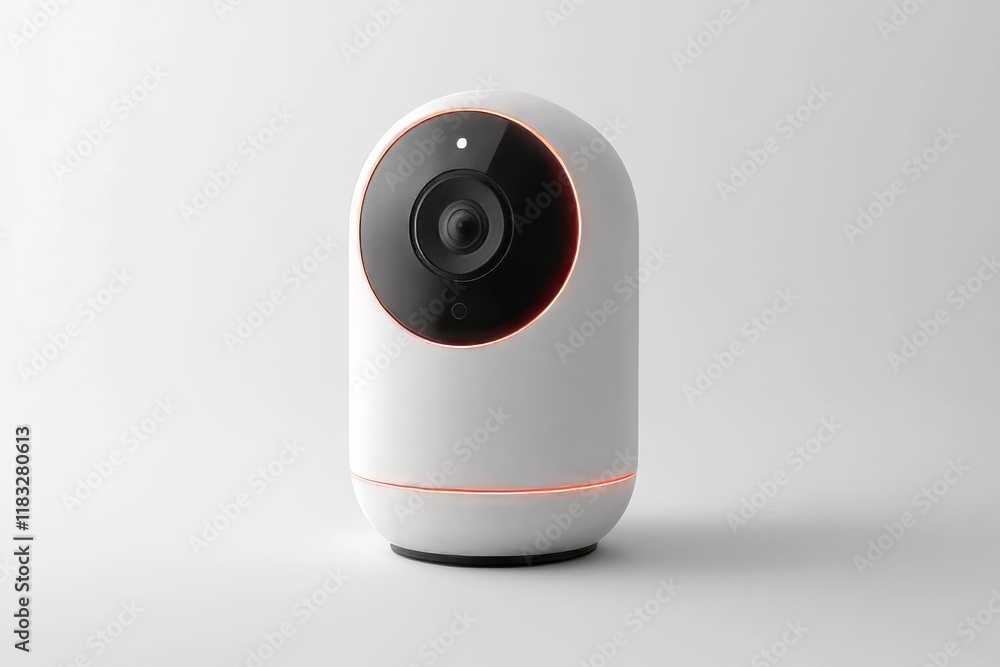 Sleek AI Security Camera, Cylindrical Design Sleek AI Security Camera, Cylindrical Design