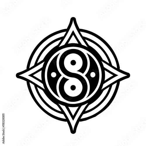 Harmony symbol icon in filled style