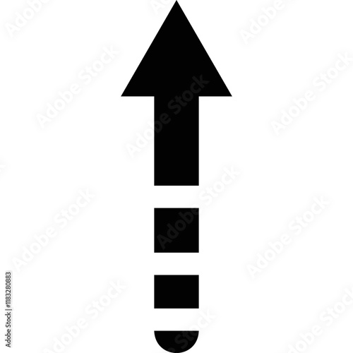 Simple vector icon up arrow