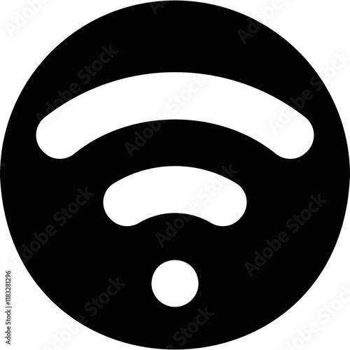 Simple vector icon wi fi