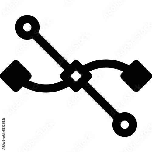 Simple vector icon graphic editor