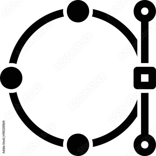 Simple vector icon graphic editor