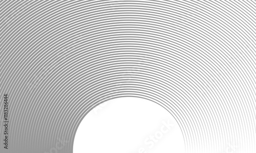 abstract grey thick to thin line circle pattern suitable for background.