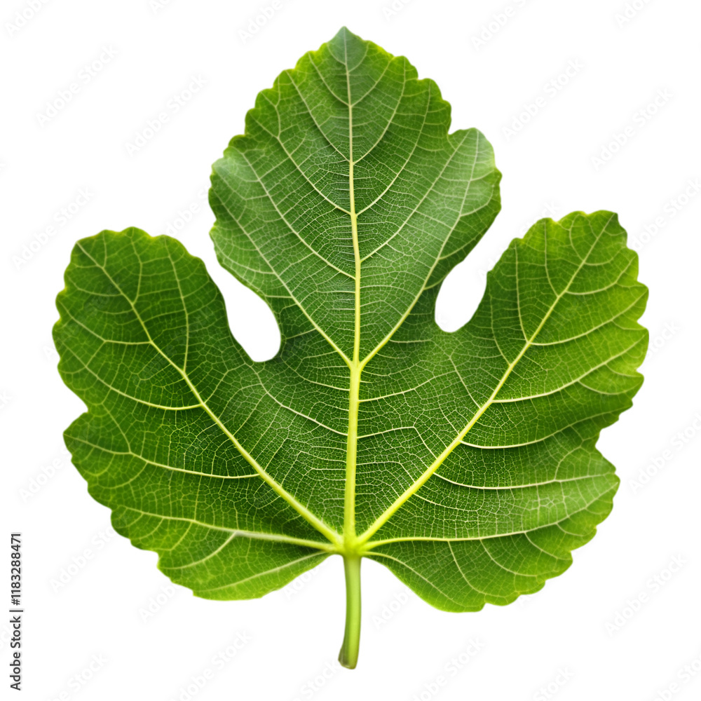 Fig leaf isolated on transparent background Fig leaf isolated on transparent background