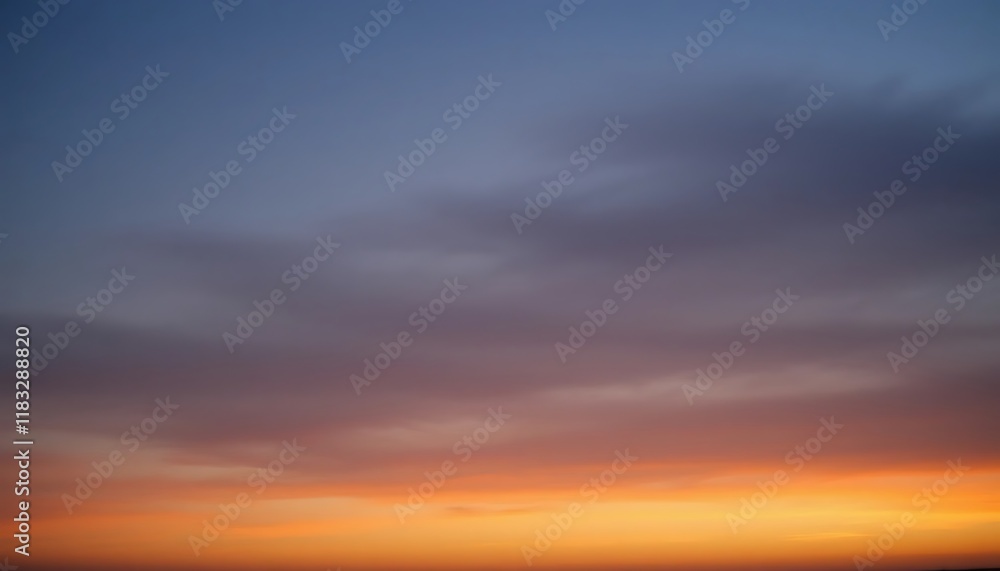 Serene Sunset Sky Soft Hues Of Orange And Purple Serene Sunset Sky Soft Hues Of Orange And Purple