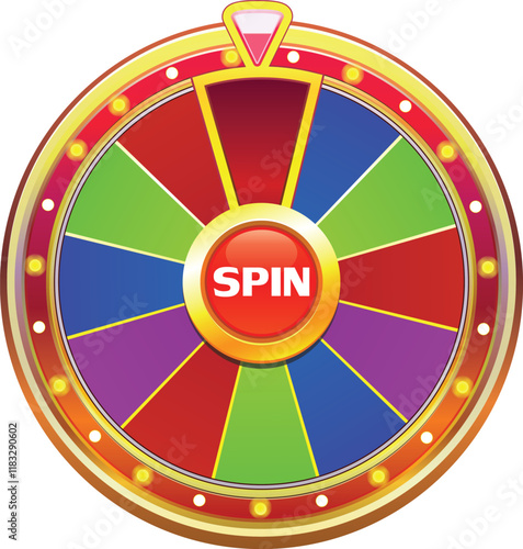 Spin Wheel Bonuses. Vector 