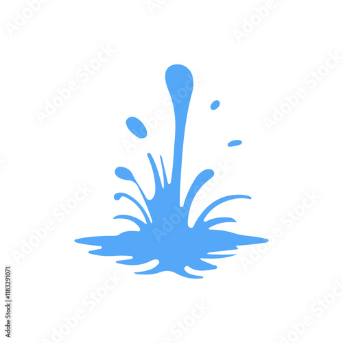 Blue Water Splashing