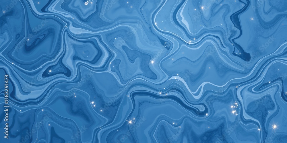 Abstract Blue Swirling Marble Texture with Glitter Sparkle Effect Abstract Blue Swirling Marble Texture with Glitter Sparkle Effect
