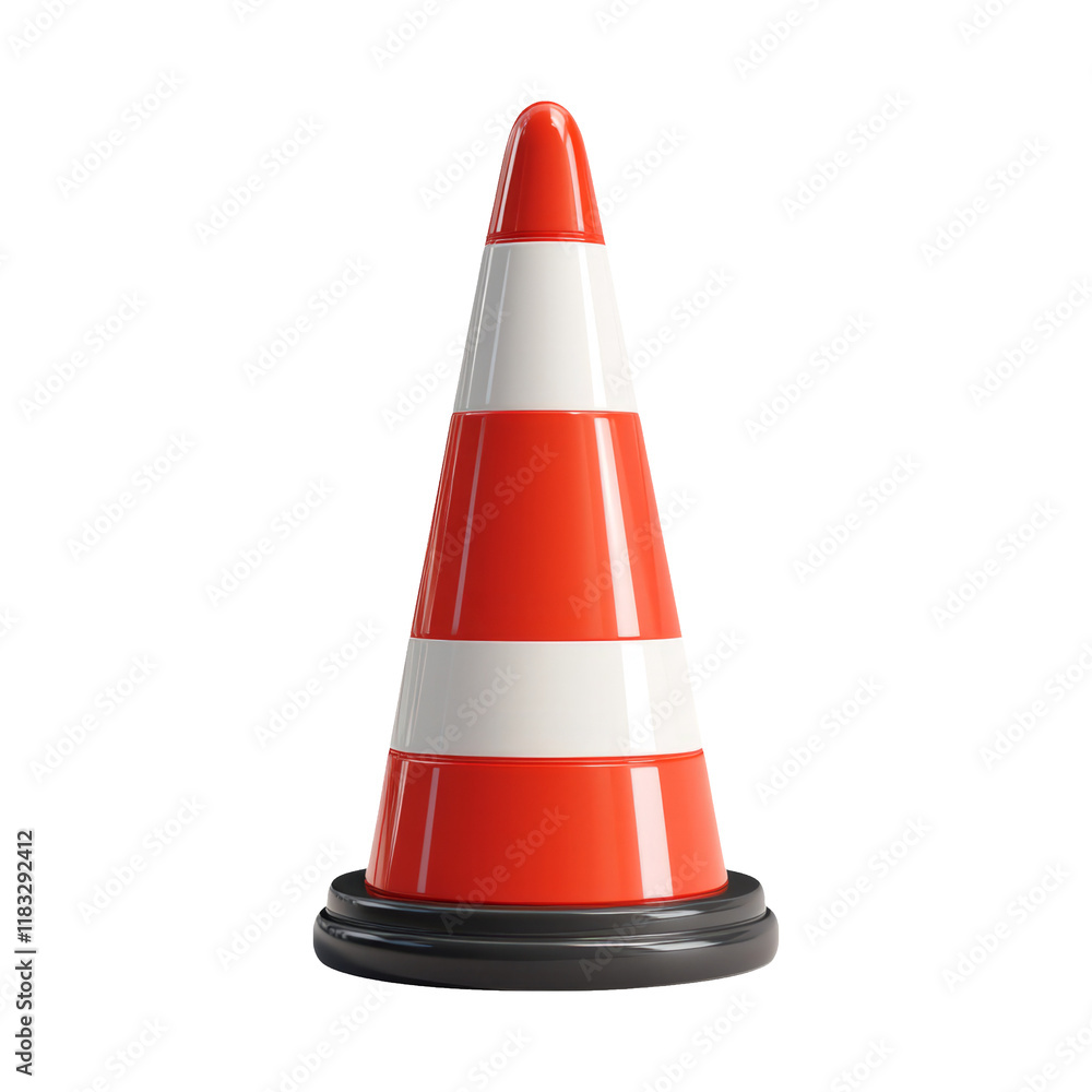 3D Warning Buoy Icon Isolated on Transparent Background for Safety 3D Warning Buoy Icon Isolated on Transparent Background for Safety