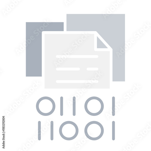 Process icon in flat color style