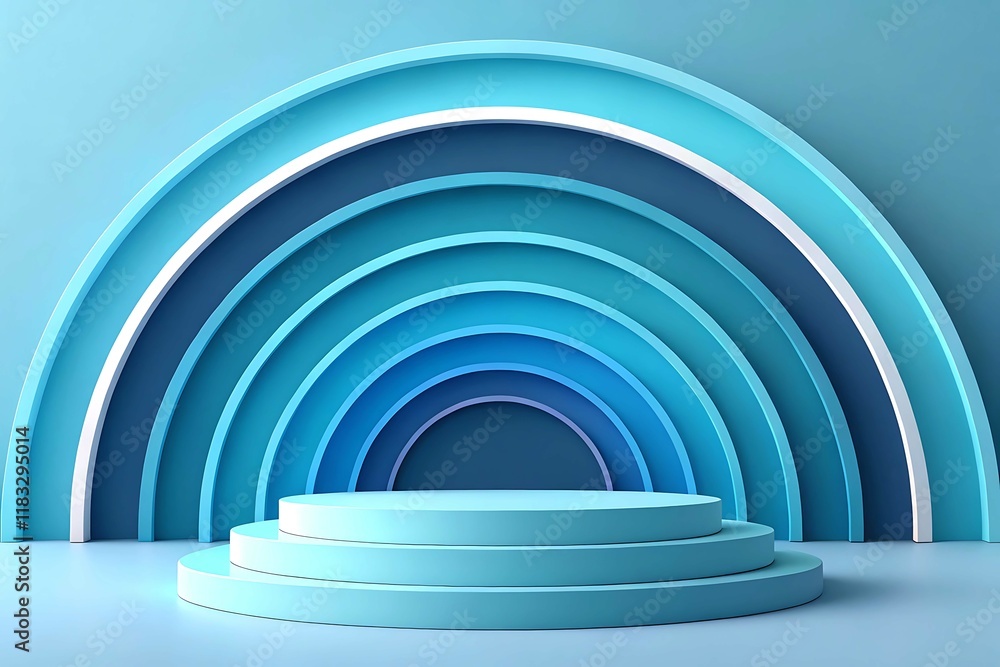 Obraz premium blue background with space