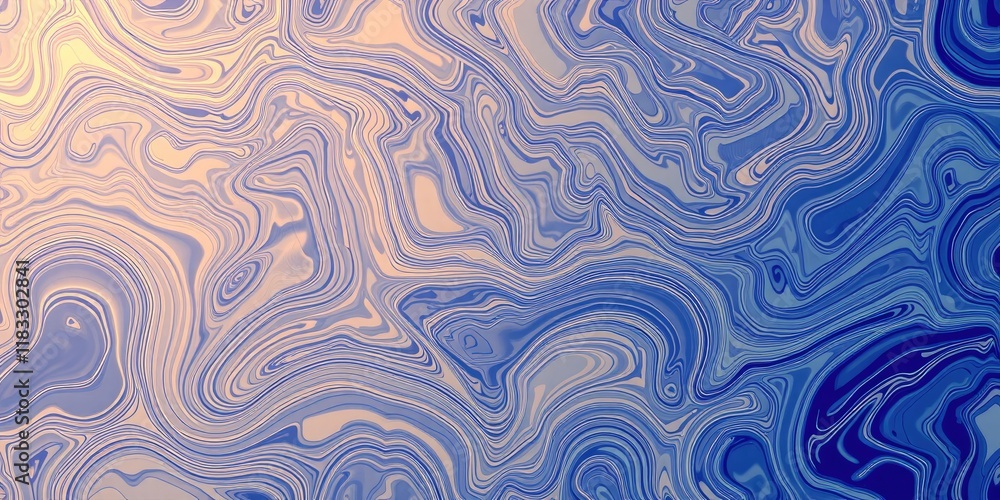Abstract Swirling Blue and Beige Liquid Marble Texture Background Abstract Swirling Blue and Beige Liquid Marble Texture Background