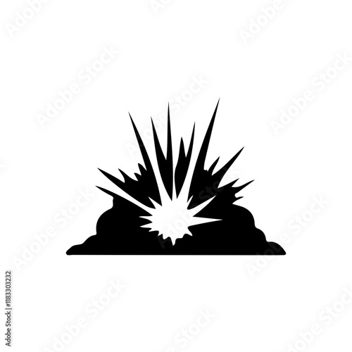 Silhouette of Explosion 