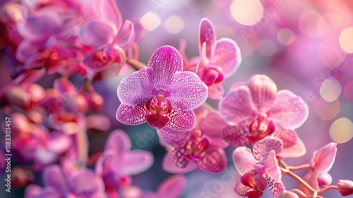 orchid seamless pattern wallpaper
