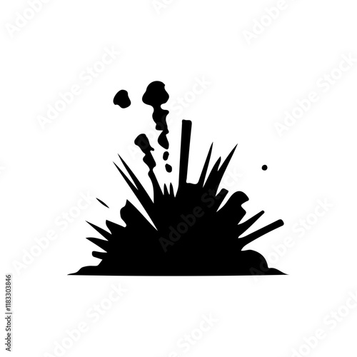 Silhouette of Explosion 