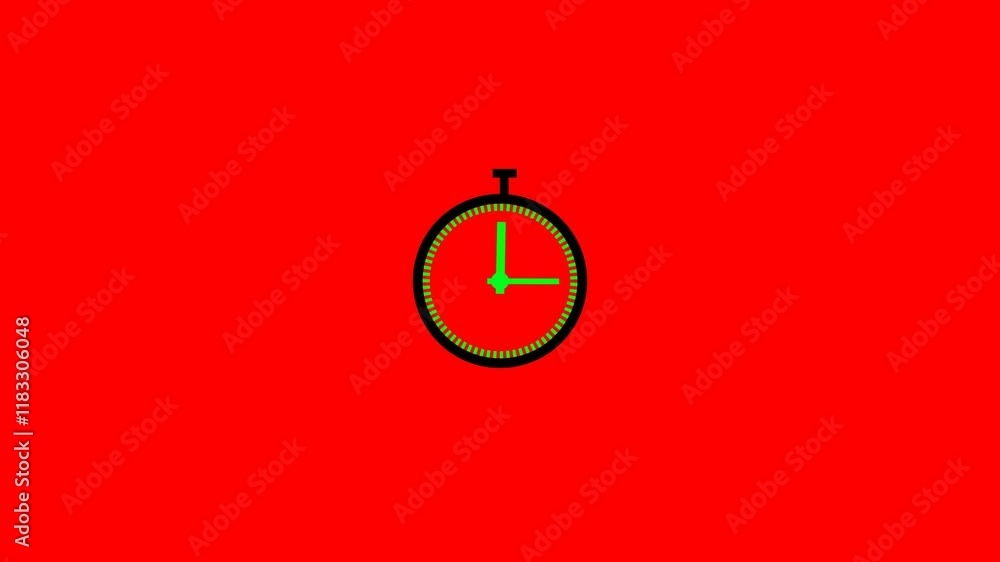 Clock time and wall clock animation Clock time and wall clock animation
