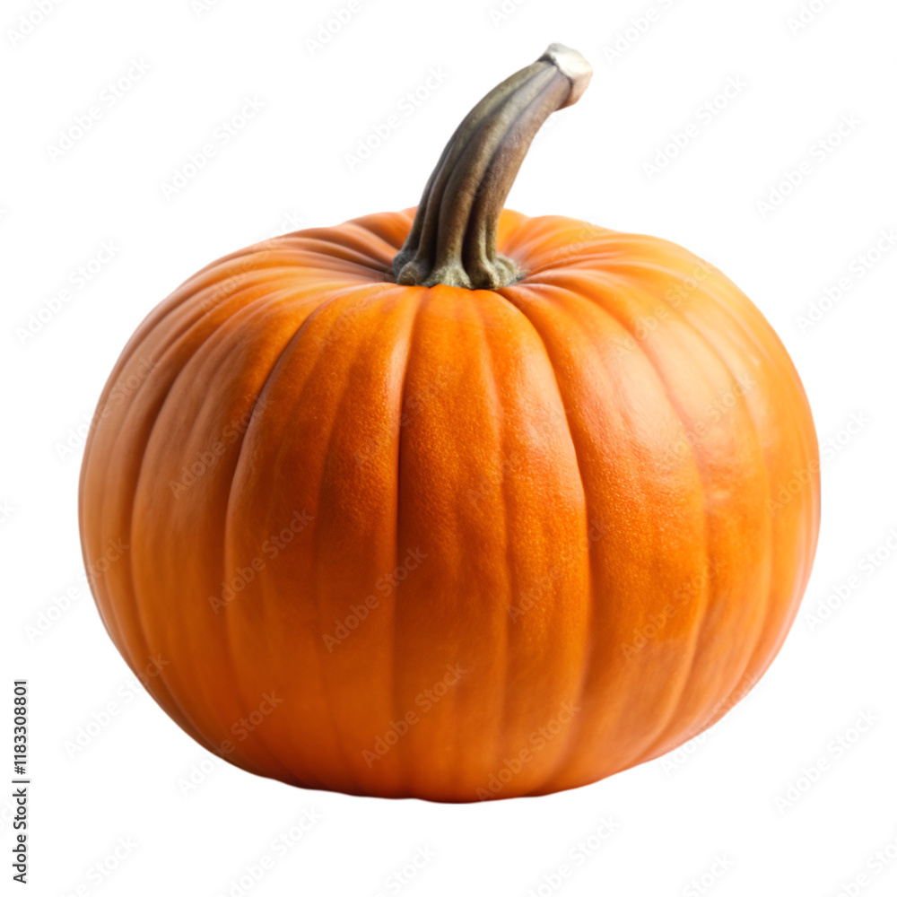 Obraz premium Whole pumpkin isolated on transparent background