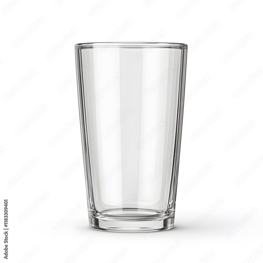 Clear glass cup with sleek design, perfect for any beverage Clear glass cup with sleek design, perfect for any beverage