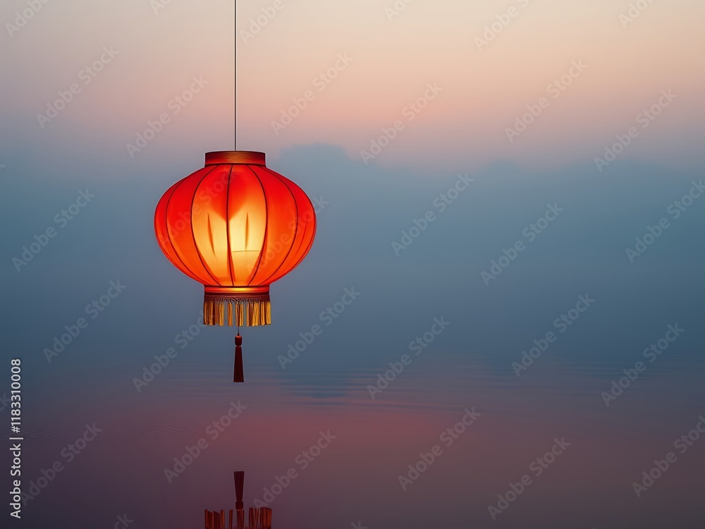 Obraz premium chinese lantern on the wall