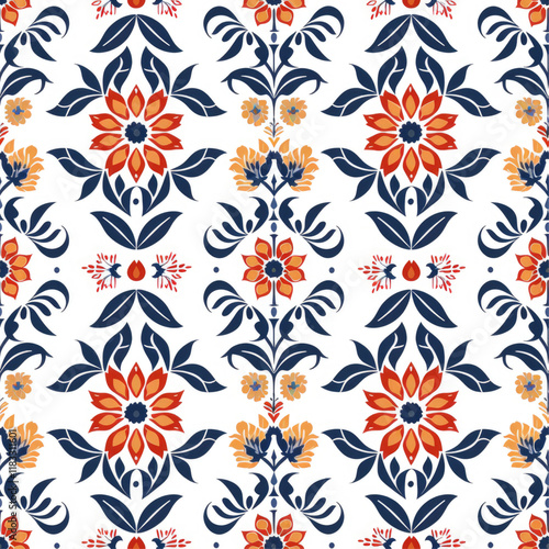 Wallpaper Mural simple pattern on white background Torontodigital.ca