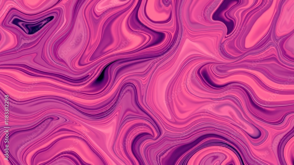 Abstract Pink and Purple Swirling Liquid Marble Texture Background Abstract Pink and Purple Swirling Liquid Marble Texture Background
