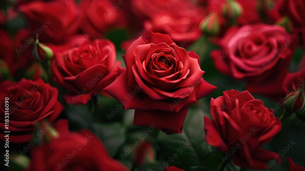 Naklejka premium rose seamless pattern wallpaper