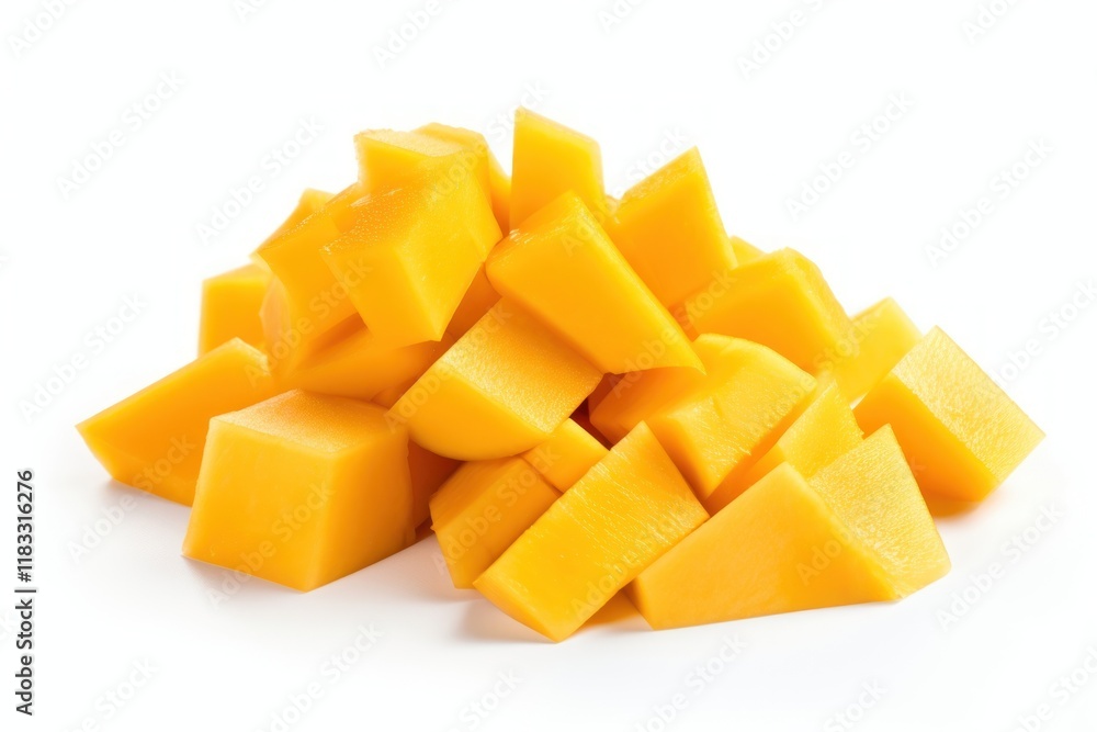 Mango chopped fruit plant. Mango chopped fruit plant.