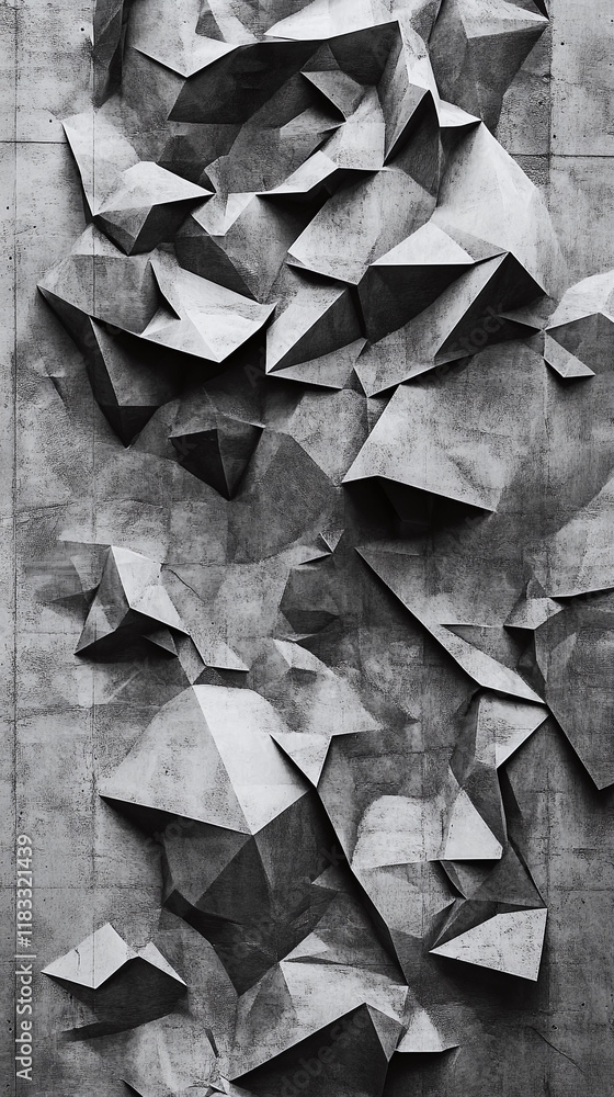 Big data innovation banner in a brutalist style with monochrome crumpled paper design. Big data innovation banner in a brutalist style with monochrome crumpled paper design.
