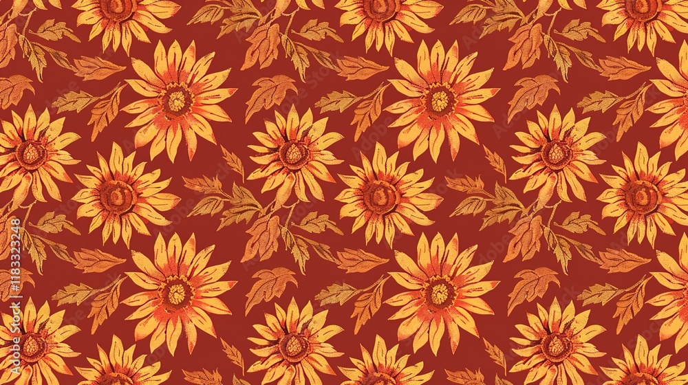 sunflower seamless pattern wallpaper sunflower seamless pattern wallpaper
