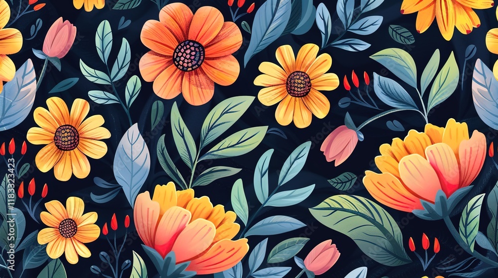 sunflower seamless pattern wallpaper sunflower seamless pattern wallpaper