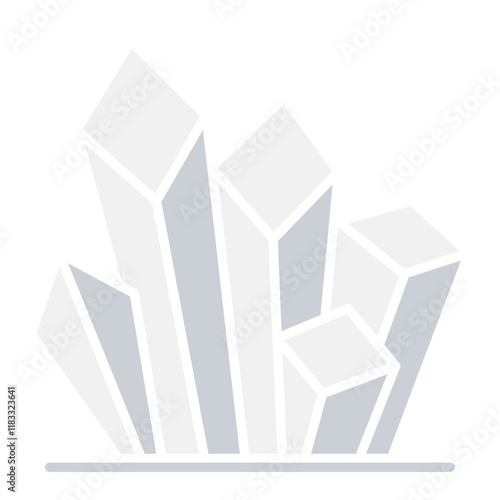 Salt Crystallize icon in flat color style