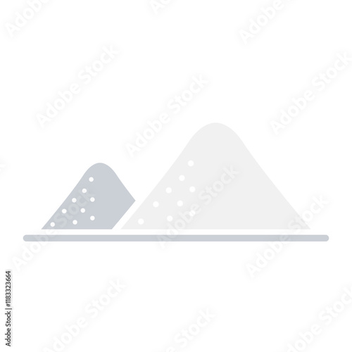 Salt icon in flat color style
