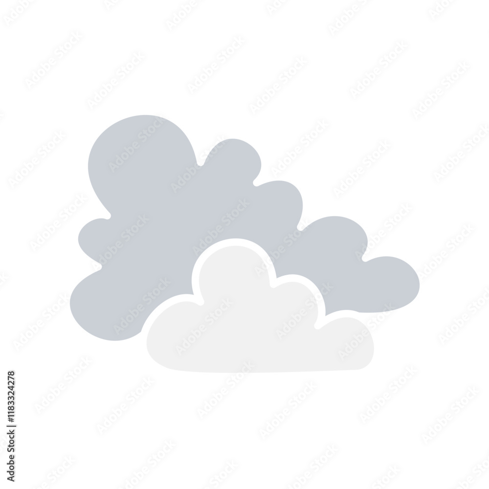 Cloud icon in flat color style Cloud icon in flat color style