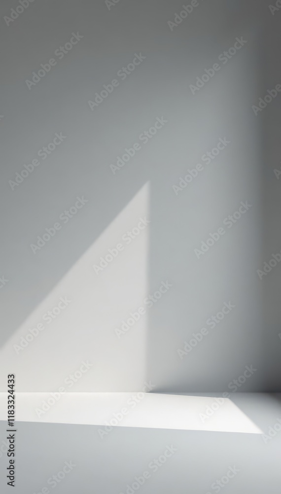 Obraz premium Clean, bright grey studio setting, abstract backdrop, wall, abstract, background