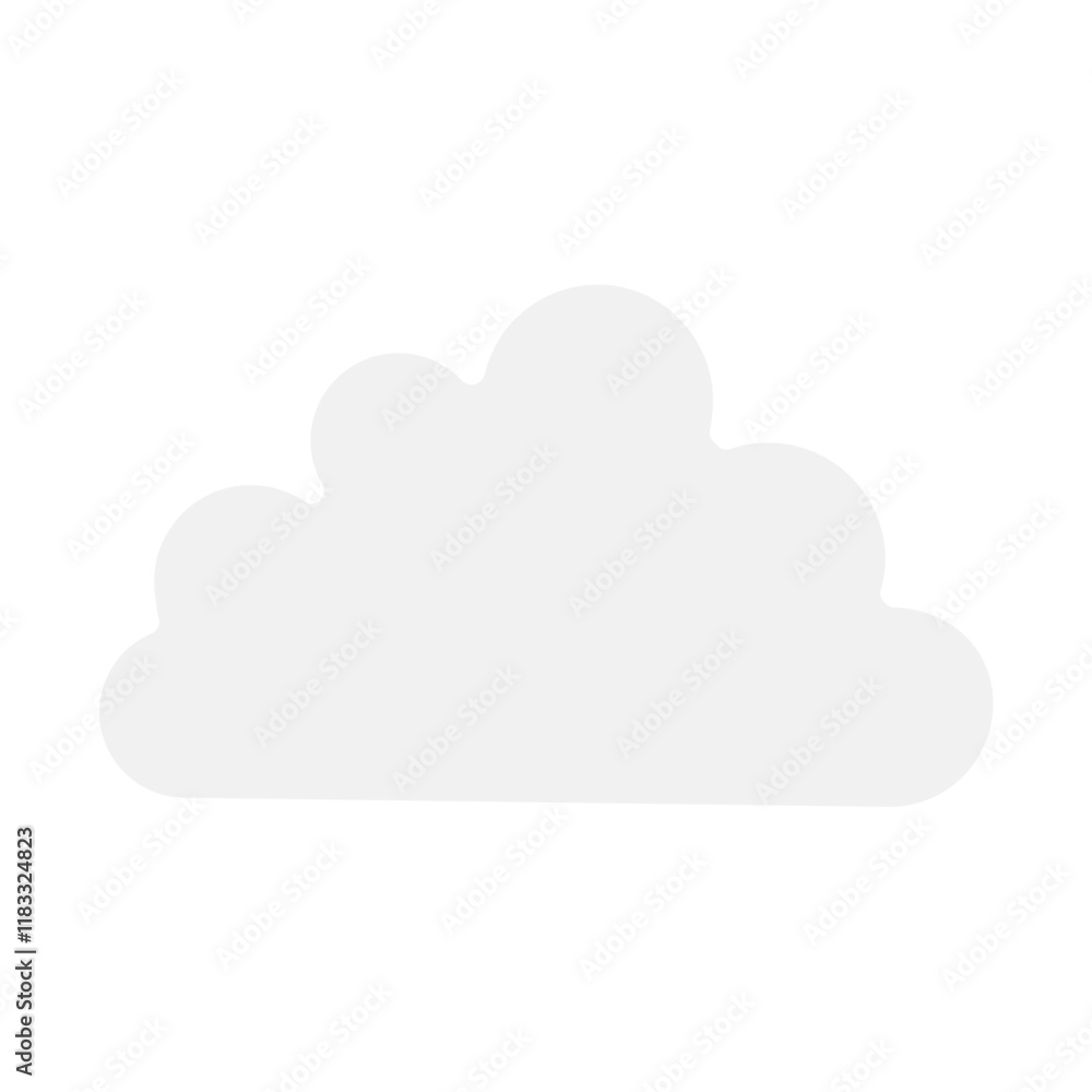 Cloud icon in flat color style Cloud icon in flat color style