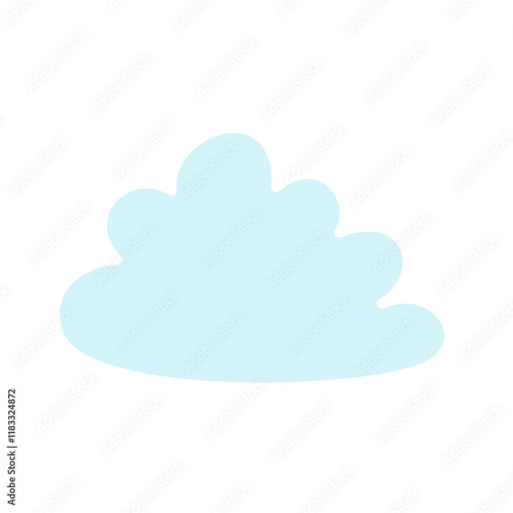 Cloud icon in flat color style Cloud icon in flat color style