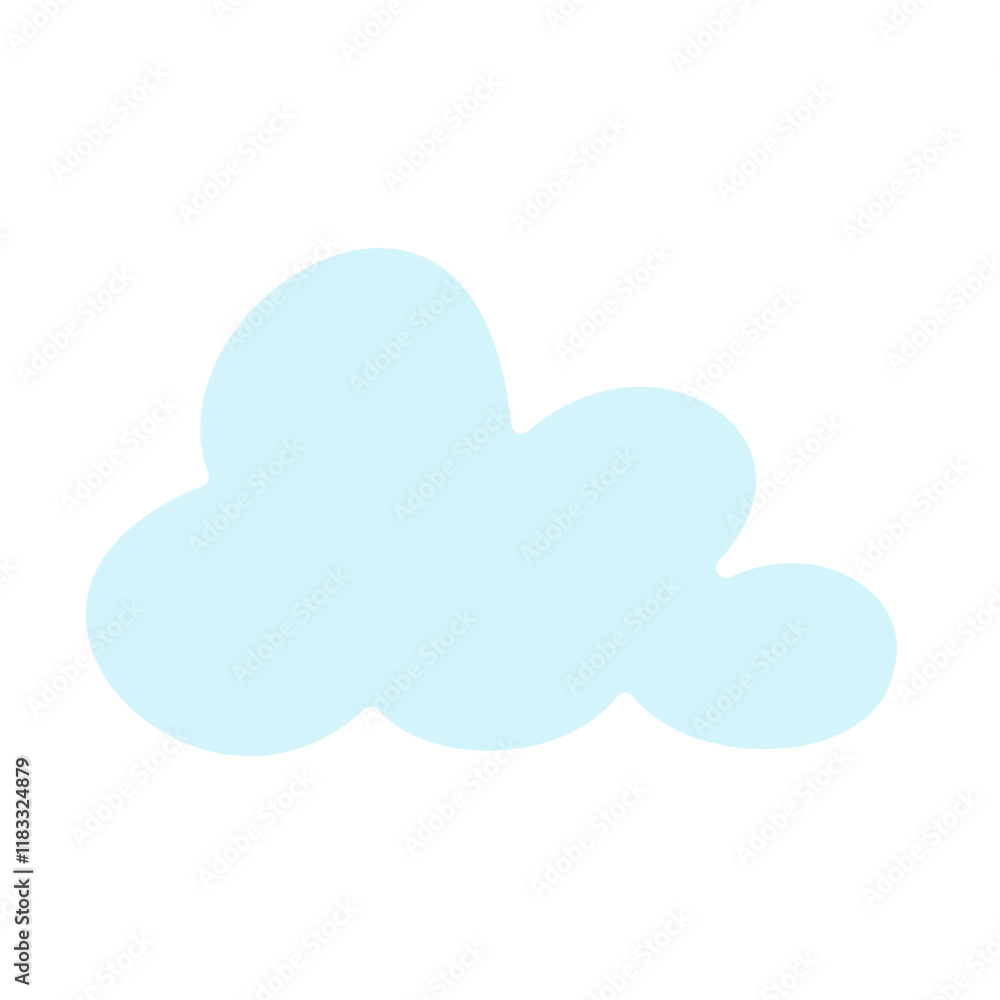 Cloud icon in flat color style Cloud icon in flat color style