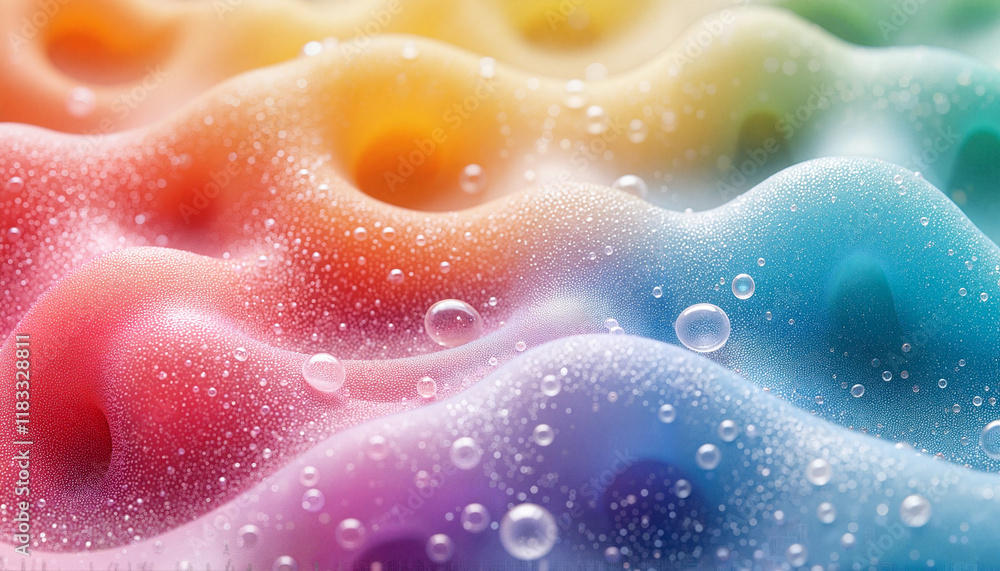 Energetic abstract design featuring liquid textures in dopamine hues, creativity Energetic abstract design featuring liquid textures in dopamine hues, creativity